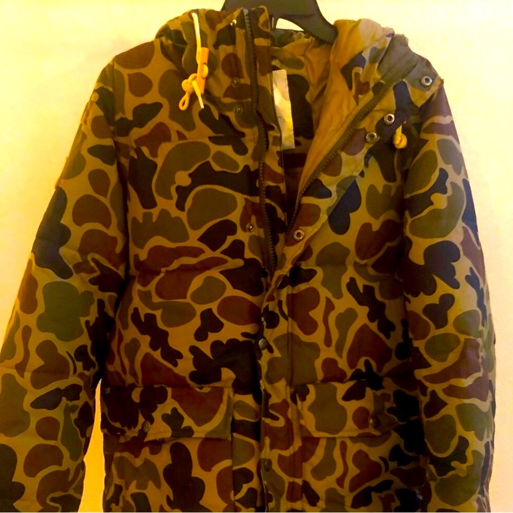 Camouflage Super WarmWinter Hoodie Jacket Men Coat Camo Wind Rain Travel Bag